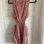 Featured thumbnail for American Eagle pink floral jumpsuit