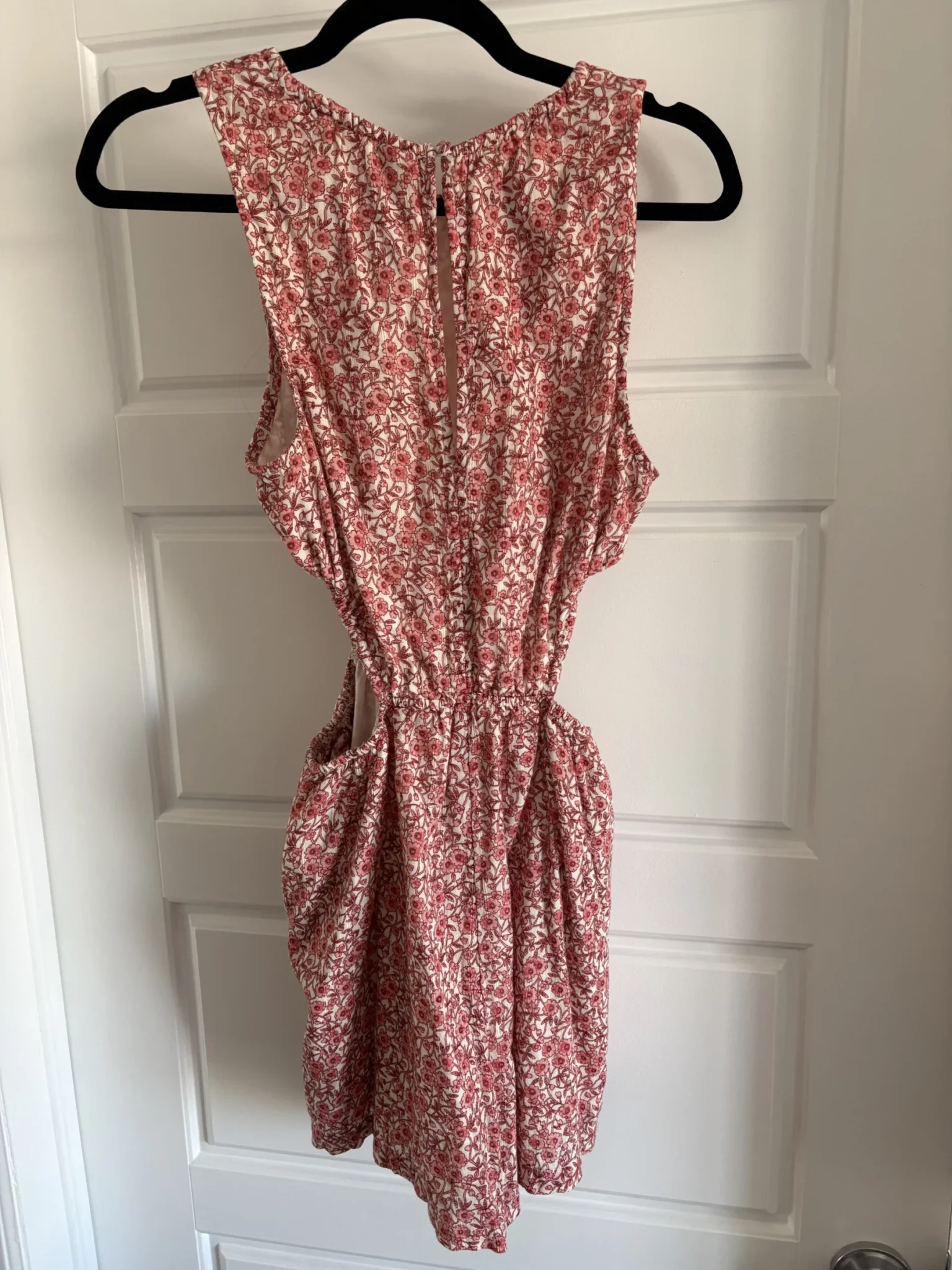 Image for American Eagle pink floral jumpsuit