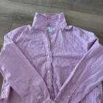 Thumbnail for Old Navy short pink striped blouse