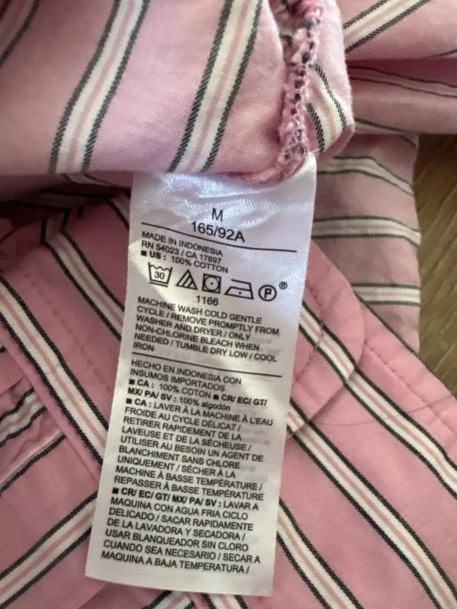 Image for Old Navy short pink striped blouse