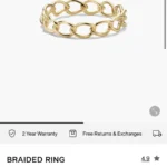 Thumbnail for Mejuri 14K yellow gold ring – Size 7
