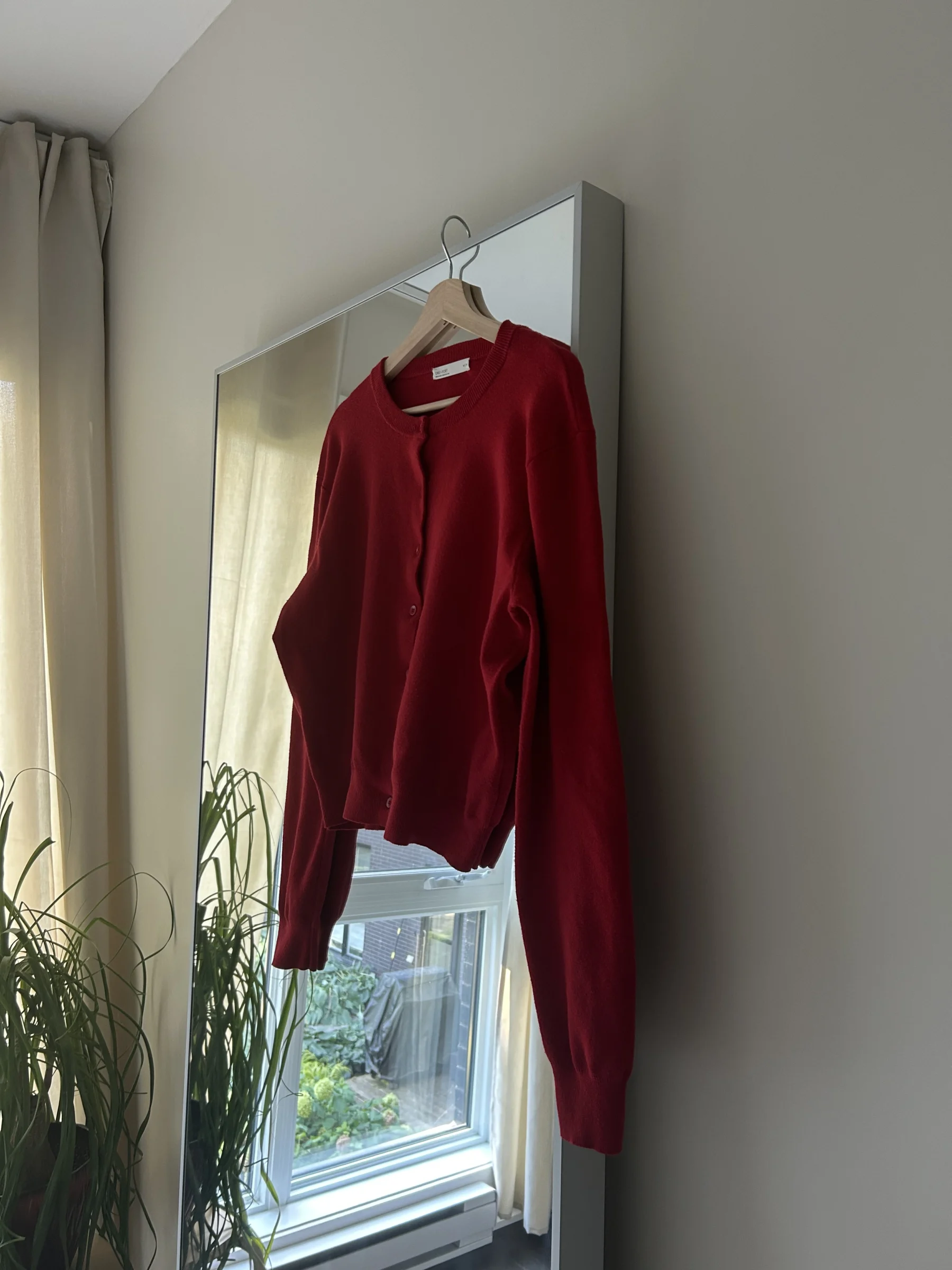 Oak+Fort red cardigan Oak and Fort seconde main