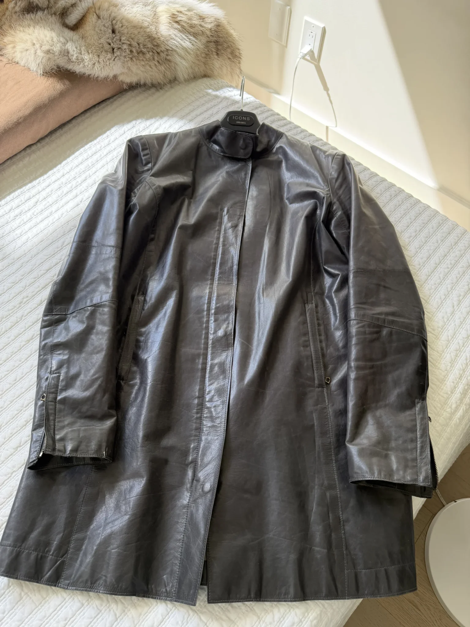 Featured image for M0851 leather coat, high-quality leather