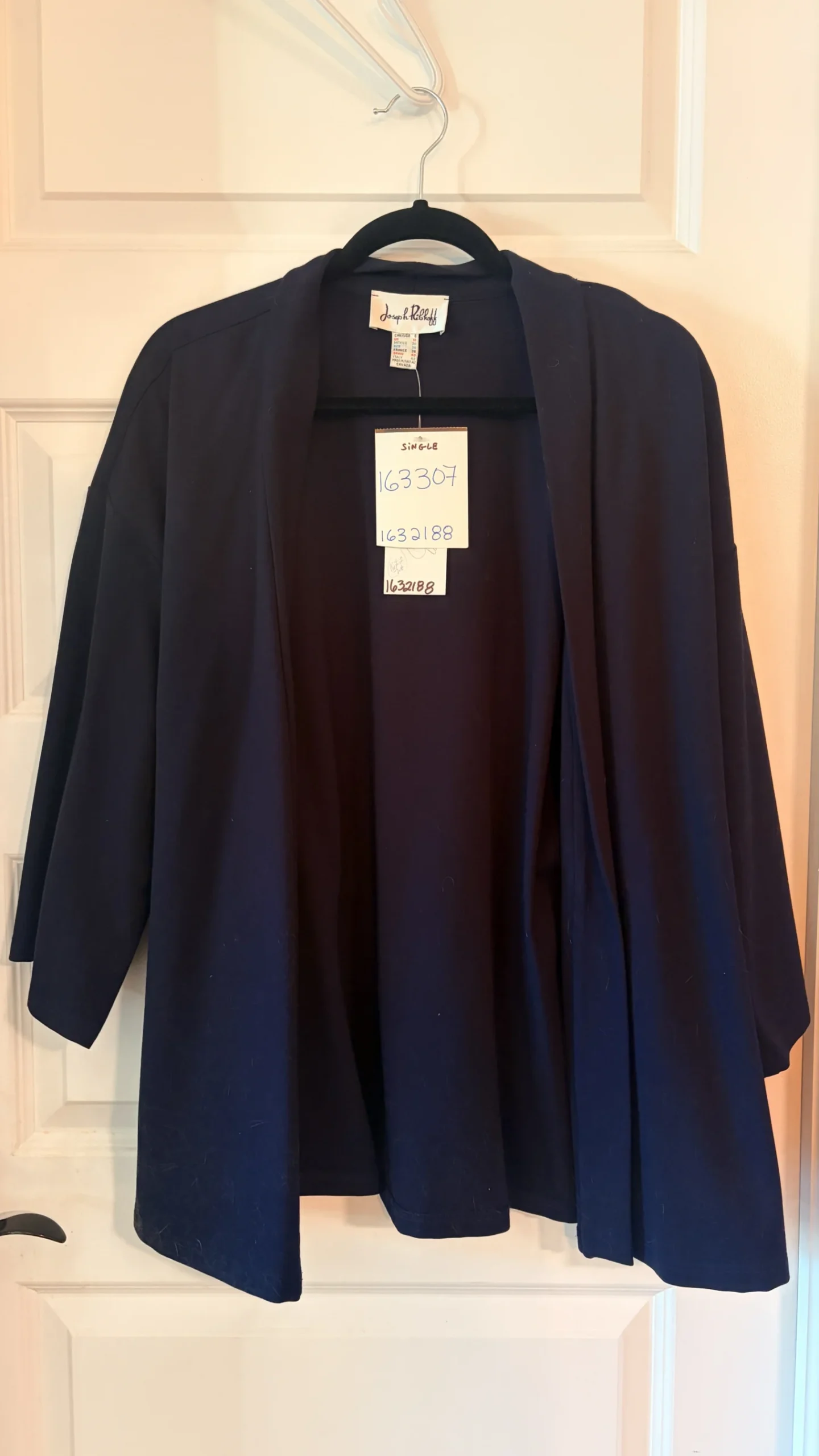 Navy Blue Kimono Jacket Joseph Ribkoff seconde main