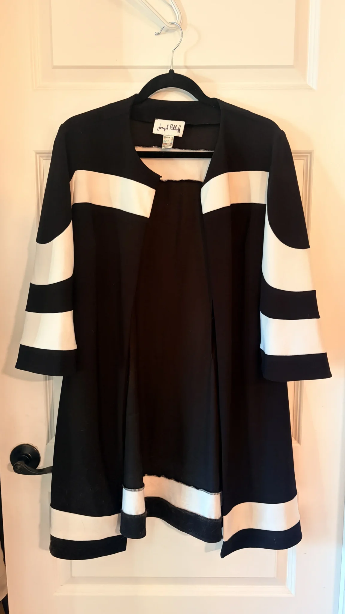 Featured image for A-line coat with an open front