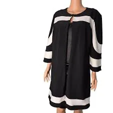 Image for A-line coat with an open front
