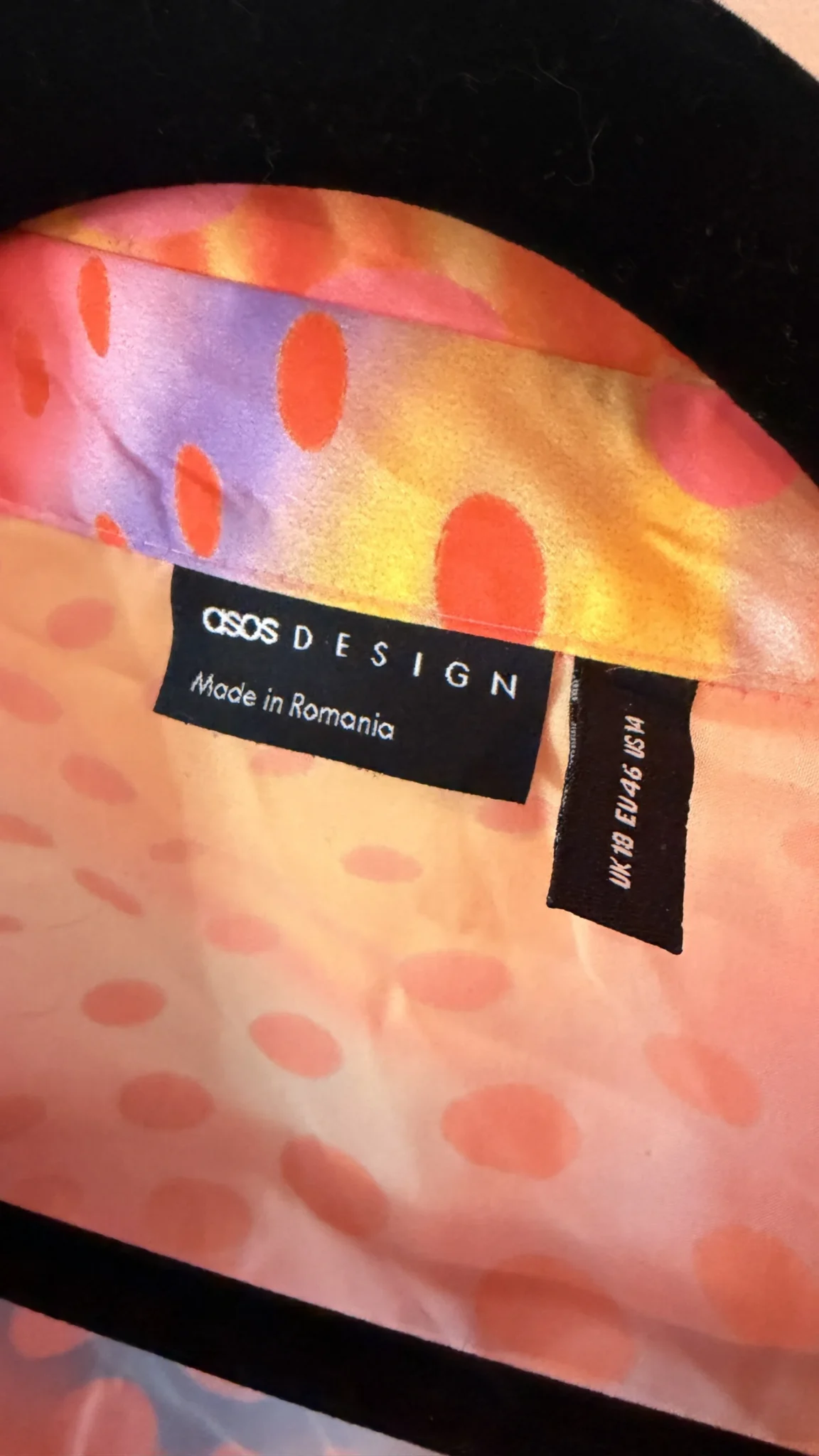 Image for Oversized printed satin shirt