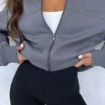 Thumbnail for White Fox Boutique: Zip-up jacket, sizes M/L