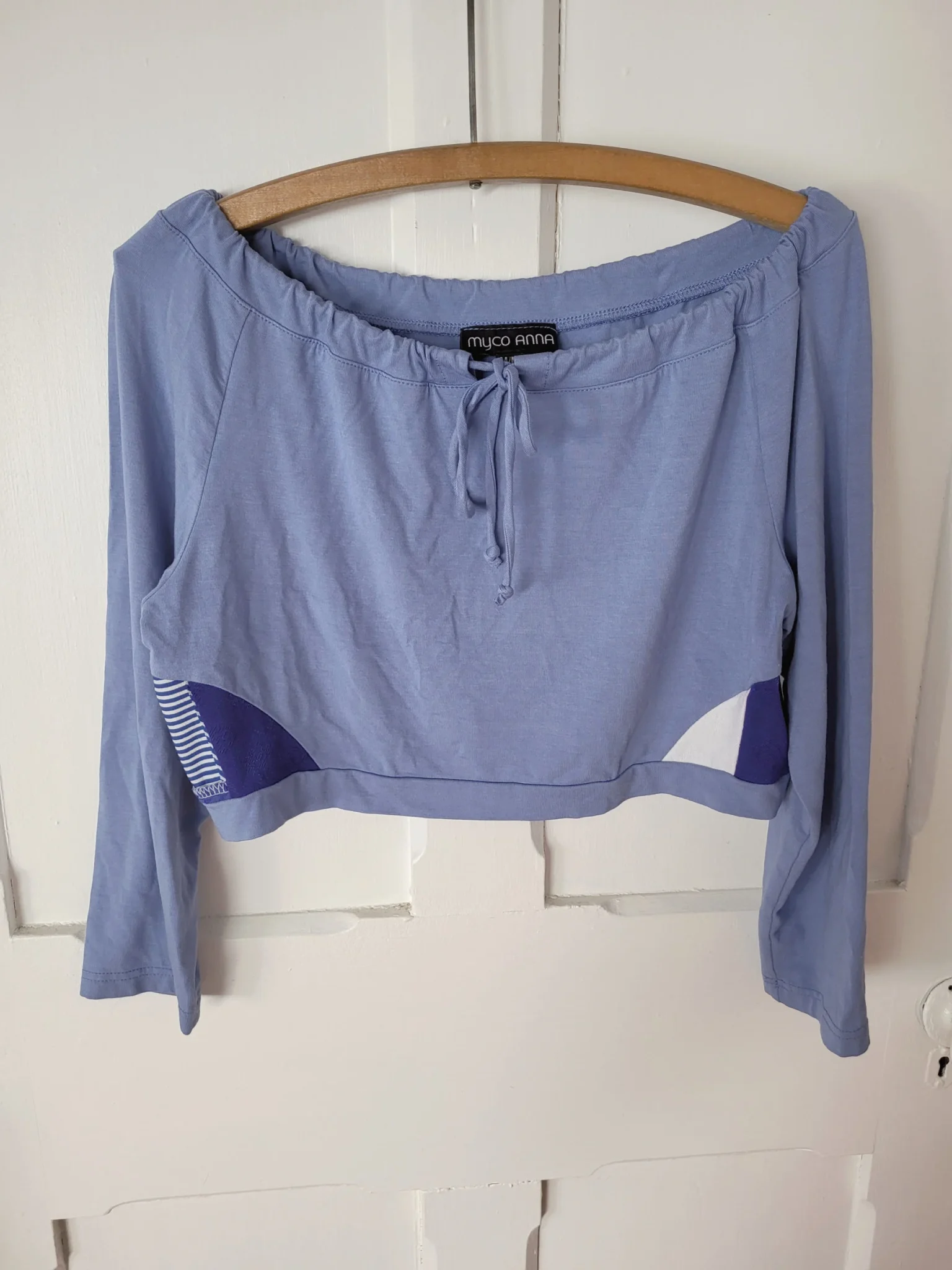 Image for Haut court Crop top manches longues épaules dénudées