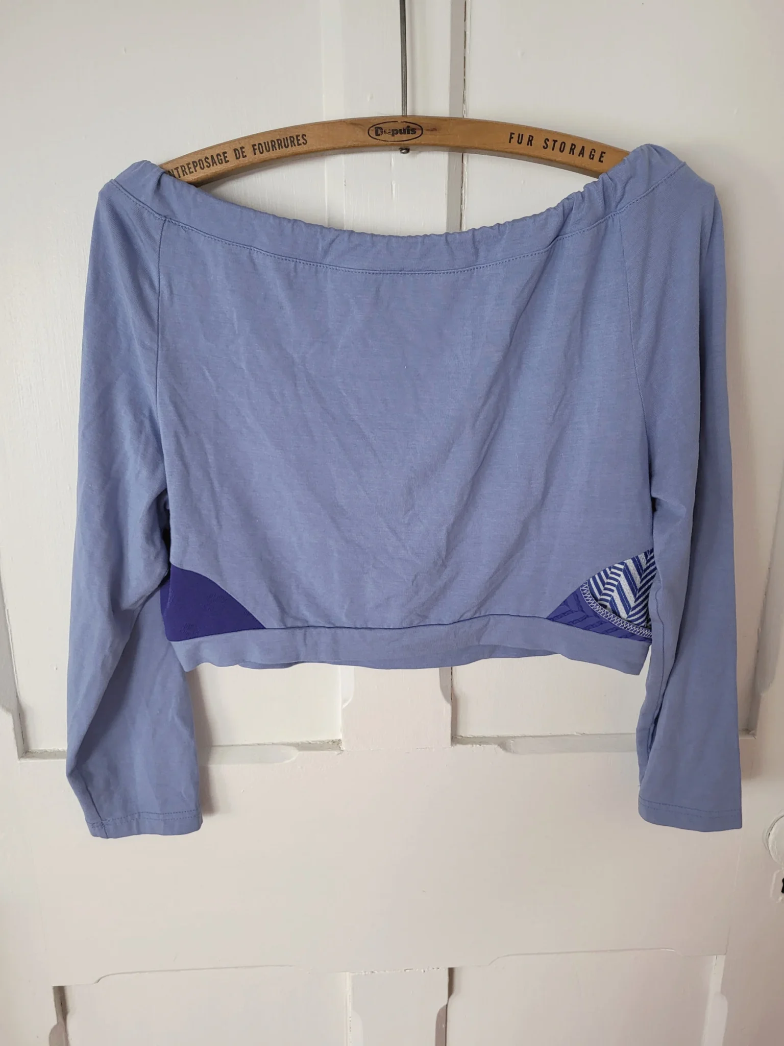 Image for Haut court Crop top manches longues épaules dénudées