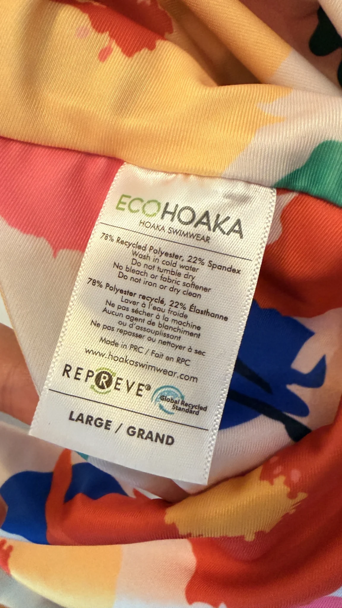 Image for HOAKA – One-piece swimsuit with a floral print