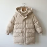 Featured thumbnail for Beige puffer jacket for children (girls/boys) – Long and warm