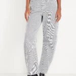 Featured thumbnail for Striped, flared-fit jeans
