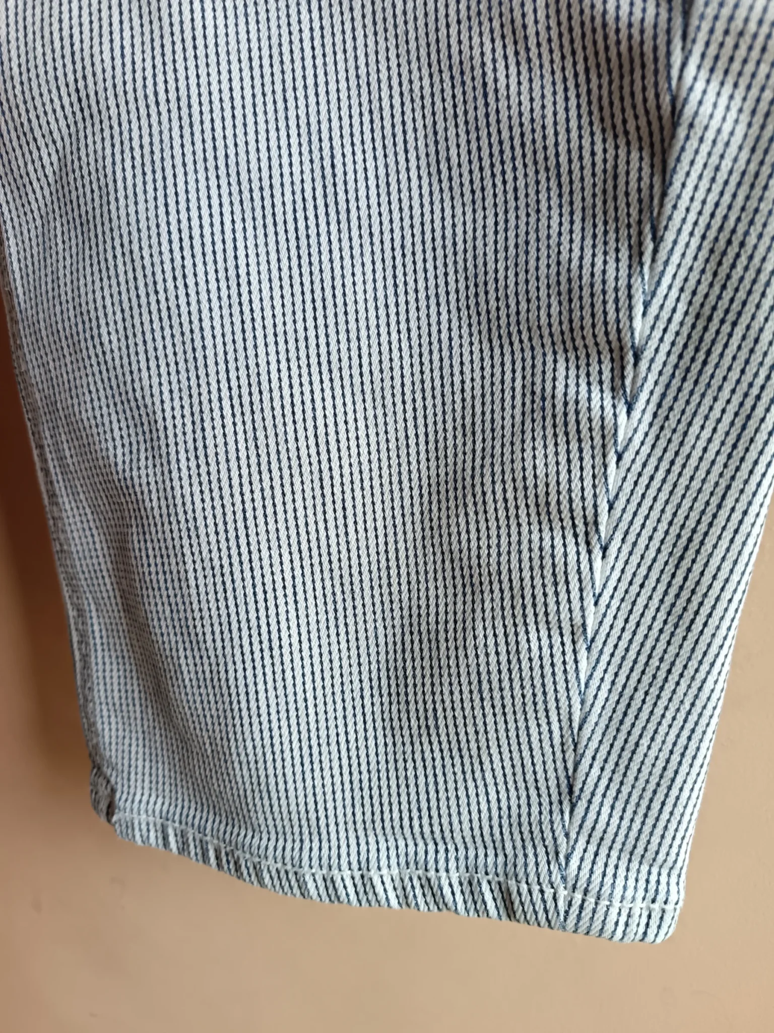 Image for Striped, flared-fit jeans