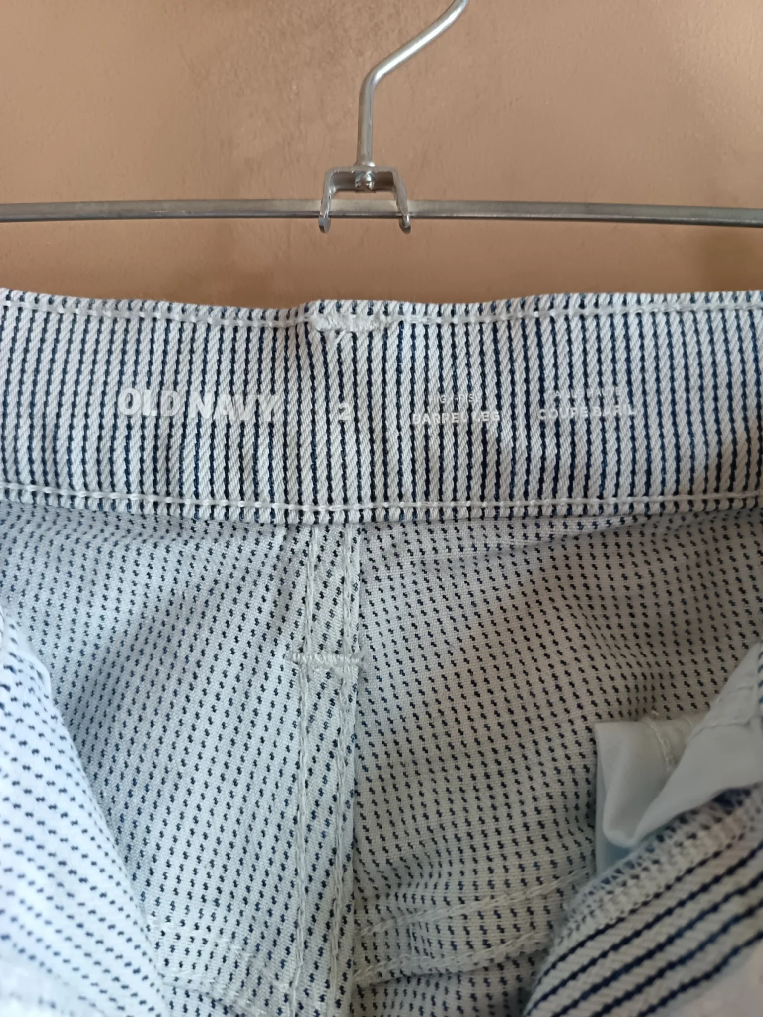 Image for Striped, flared-fit jeans