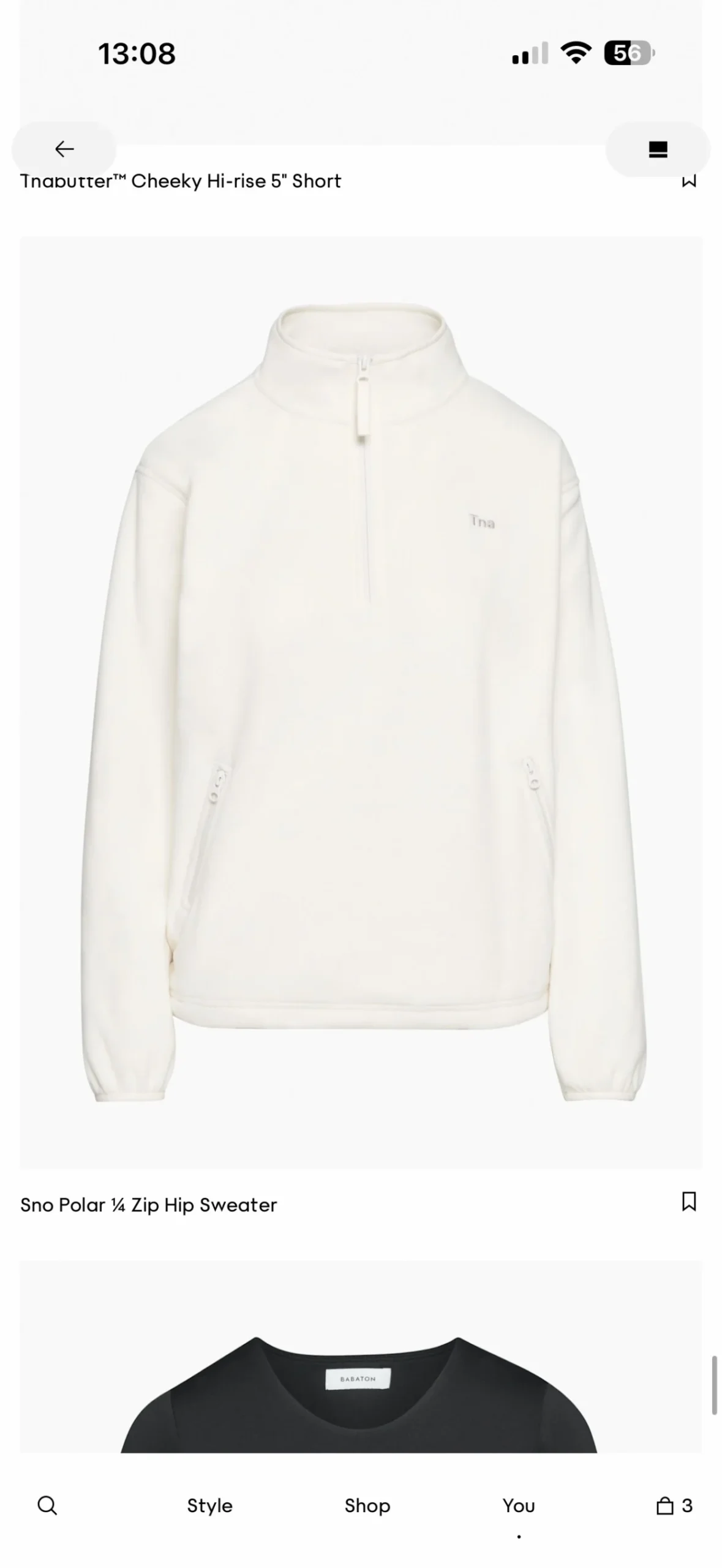 Polartec Fleece TNA Aritzia XL Cream Aritzia seconde main