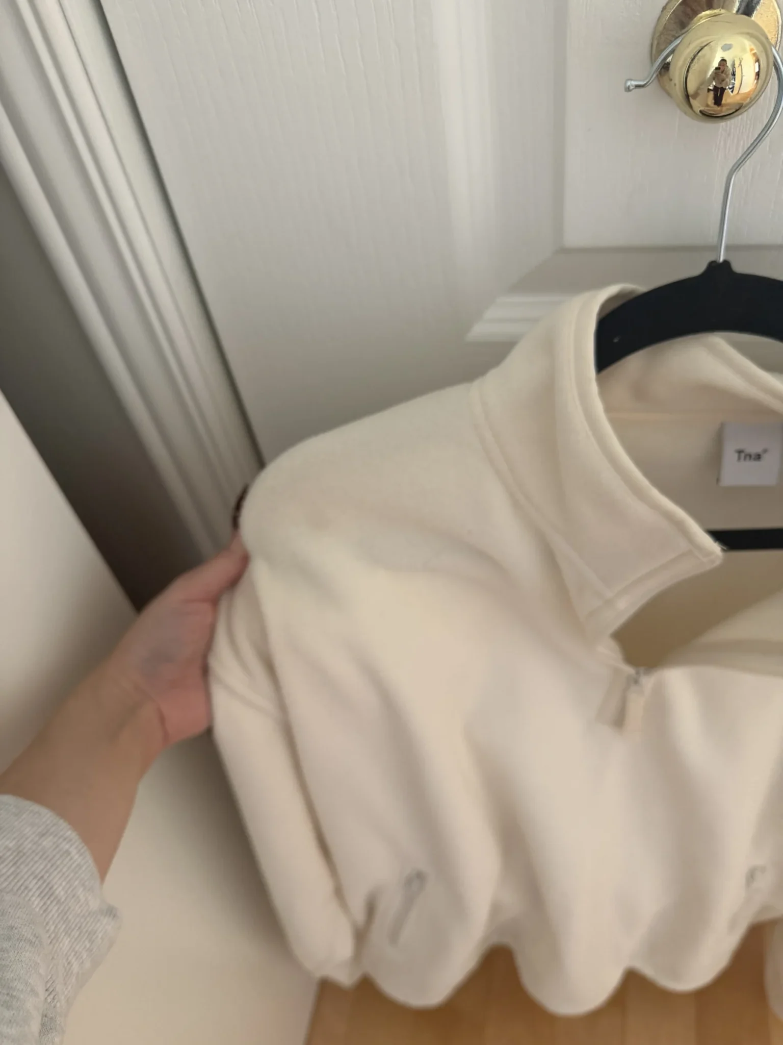 Image for Polartec Fleece TNA Aritzia XL Cream