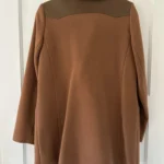 Thumbnail for Sandro wool coat with leather and fur detailing