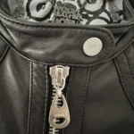Thumbnail for Doma black leather bomber jacket