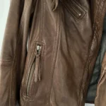 Thumbnail for Danier brown leather jacket