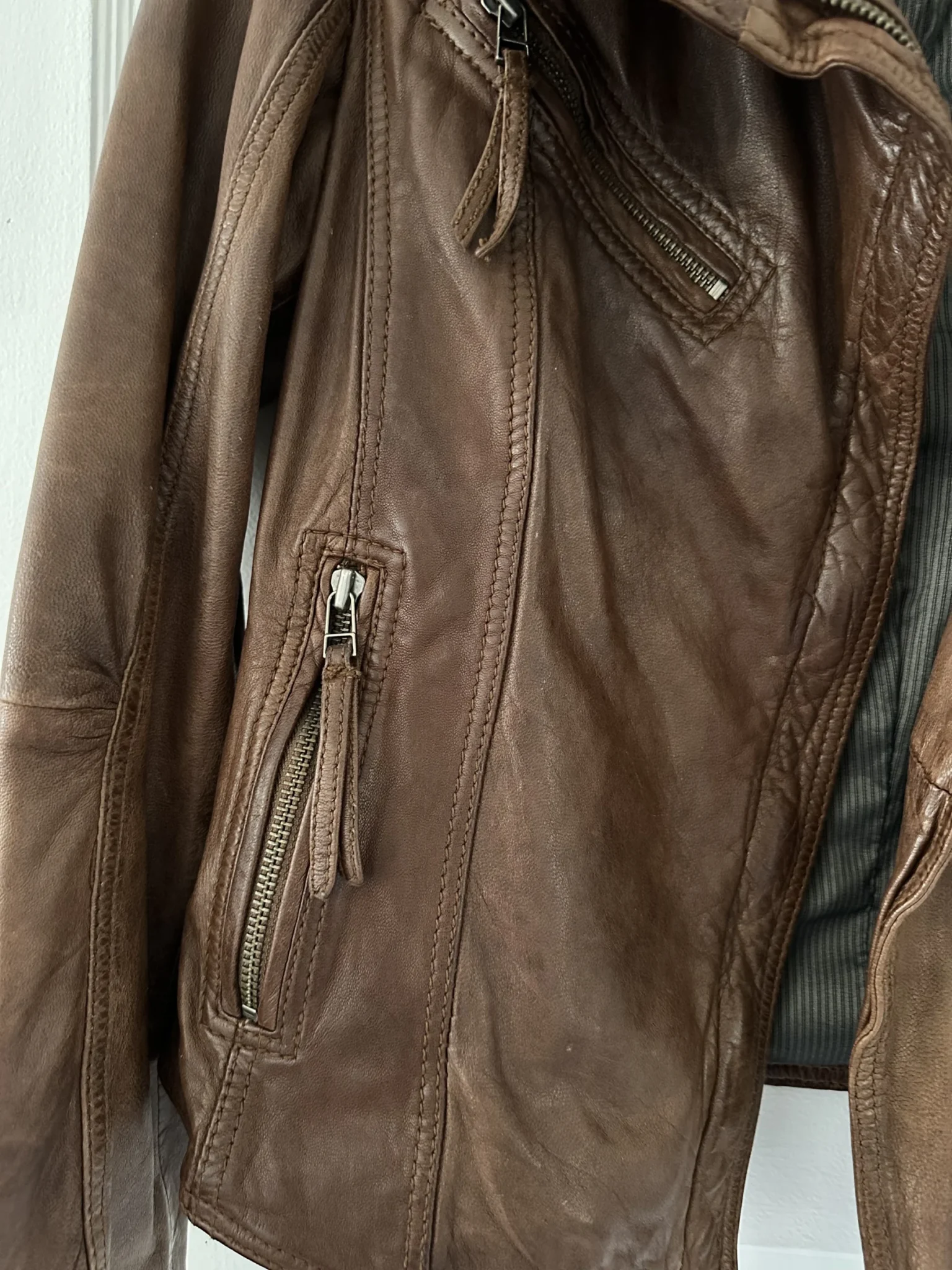 Image for Danier brown leather jacket