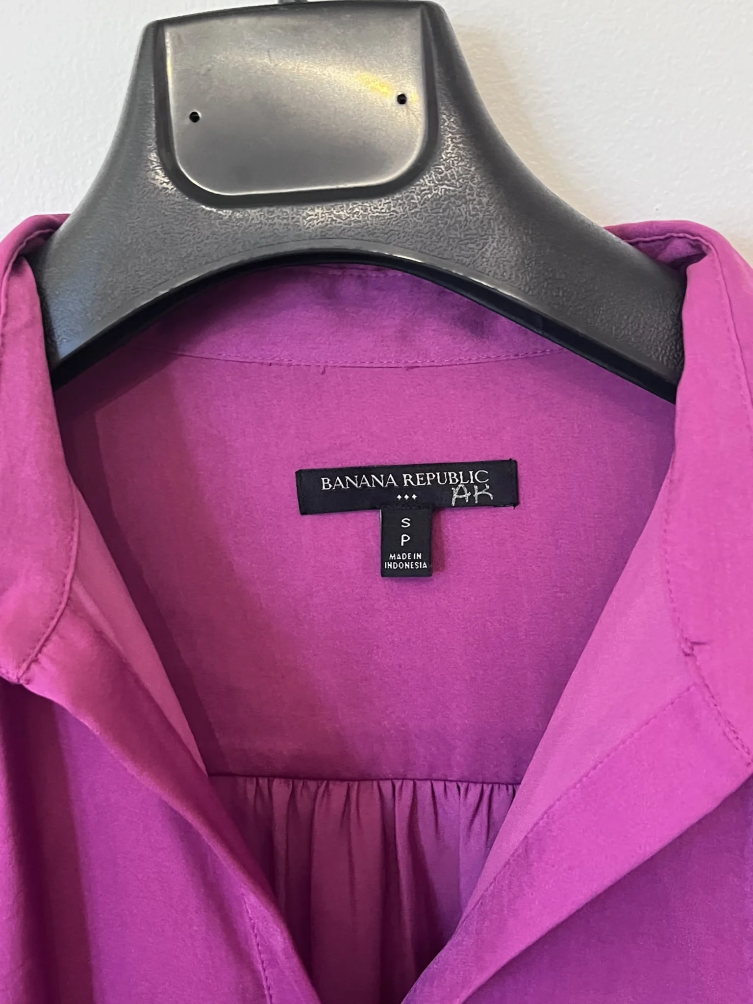 Image for Long-sleeved crepe blouse