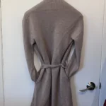 Thumbnail for Long cardigan avec poches et ceinture