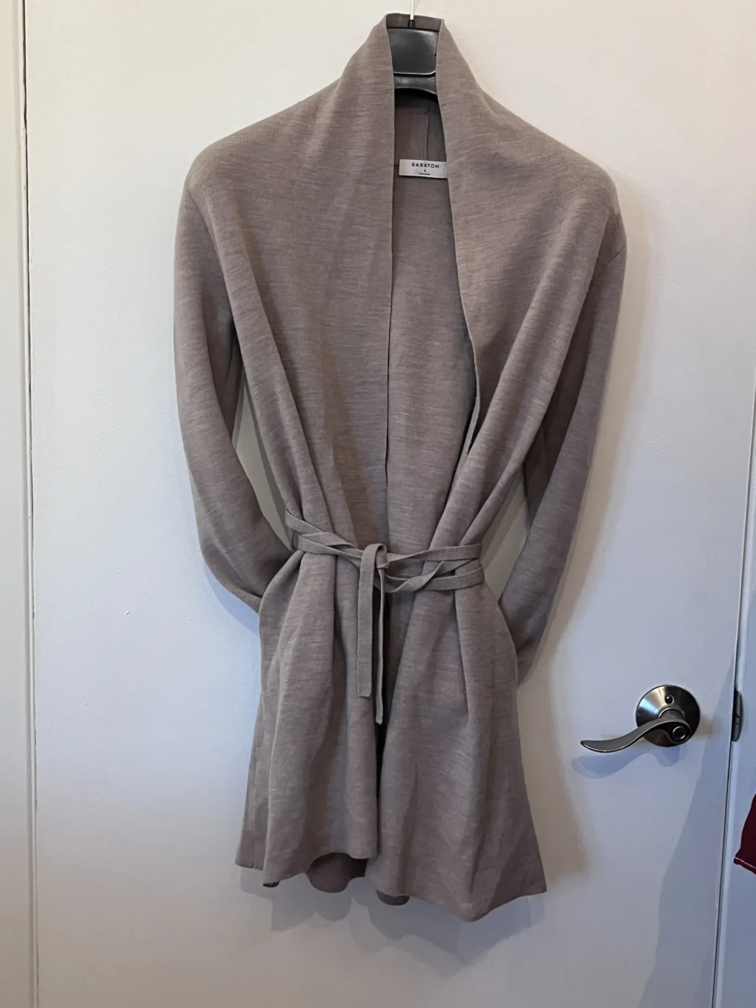 Image for Long cardigan avec poches et ceinture