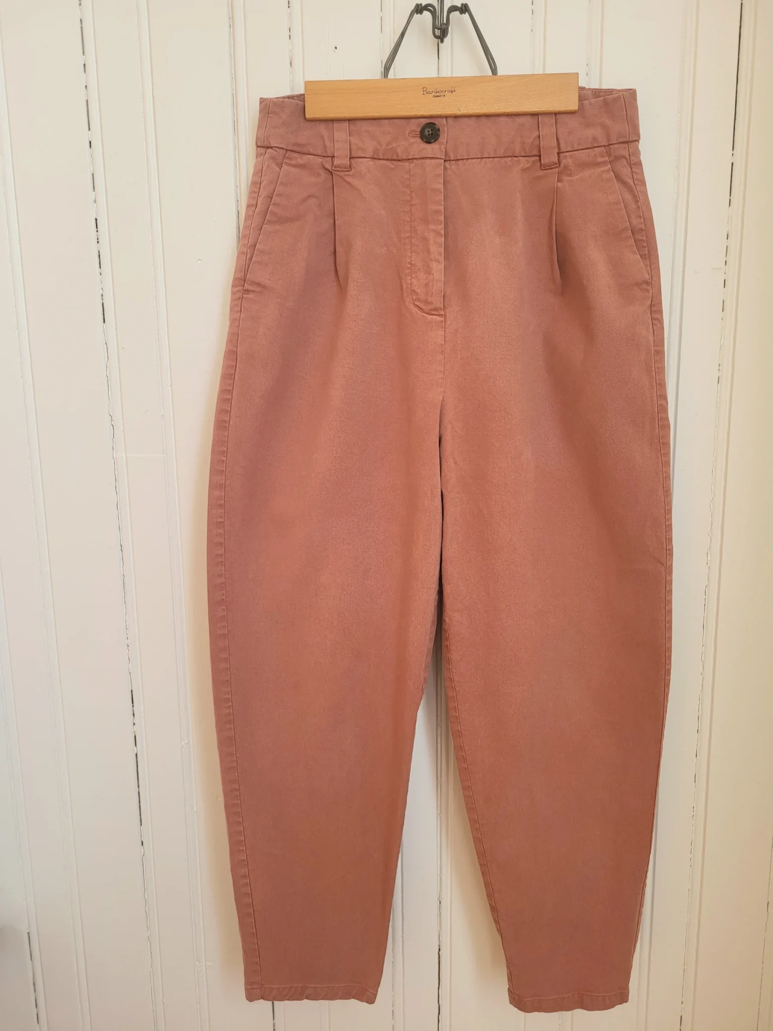 Image for Frank And Oak Amelia Vintage Fit Pants tapered lyocell orange Balloon pants