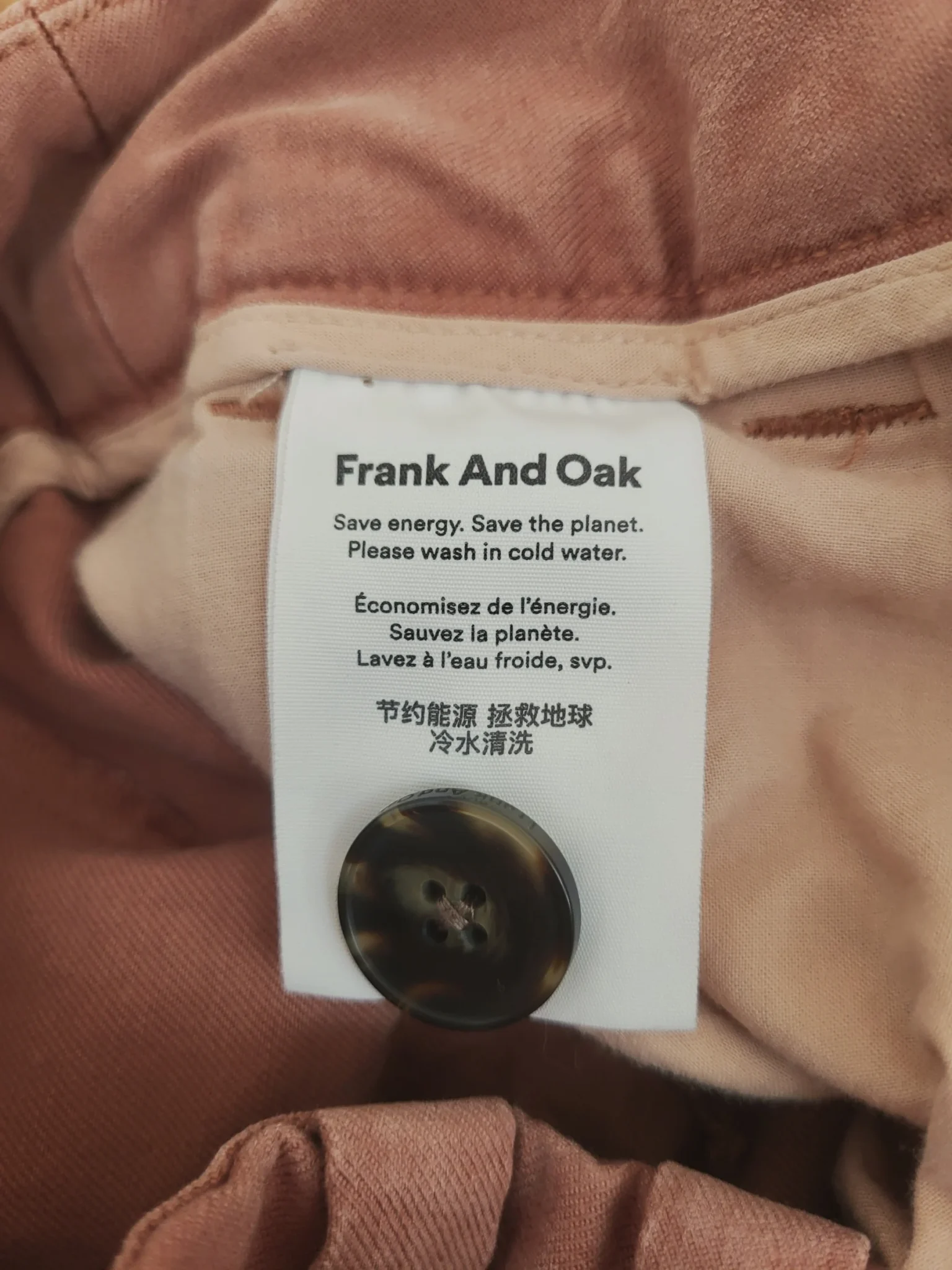 Image for Frank And Oak Amelia Vintage Fit Pants tapered lyocell orange Balloon pants