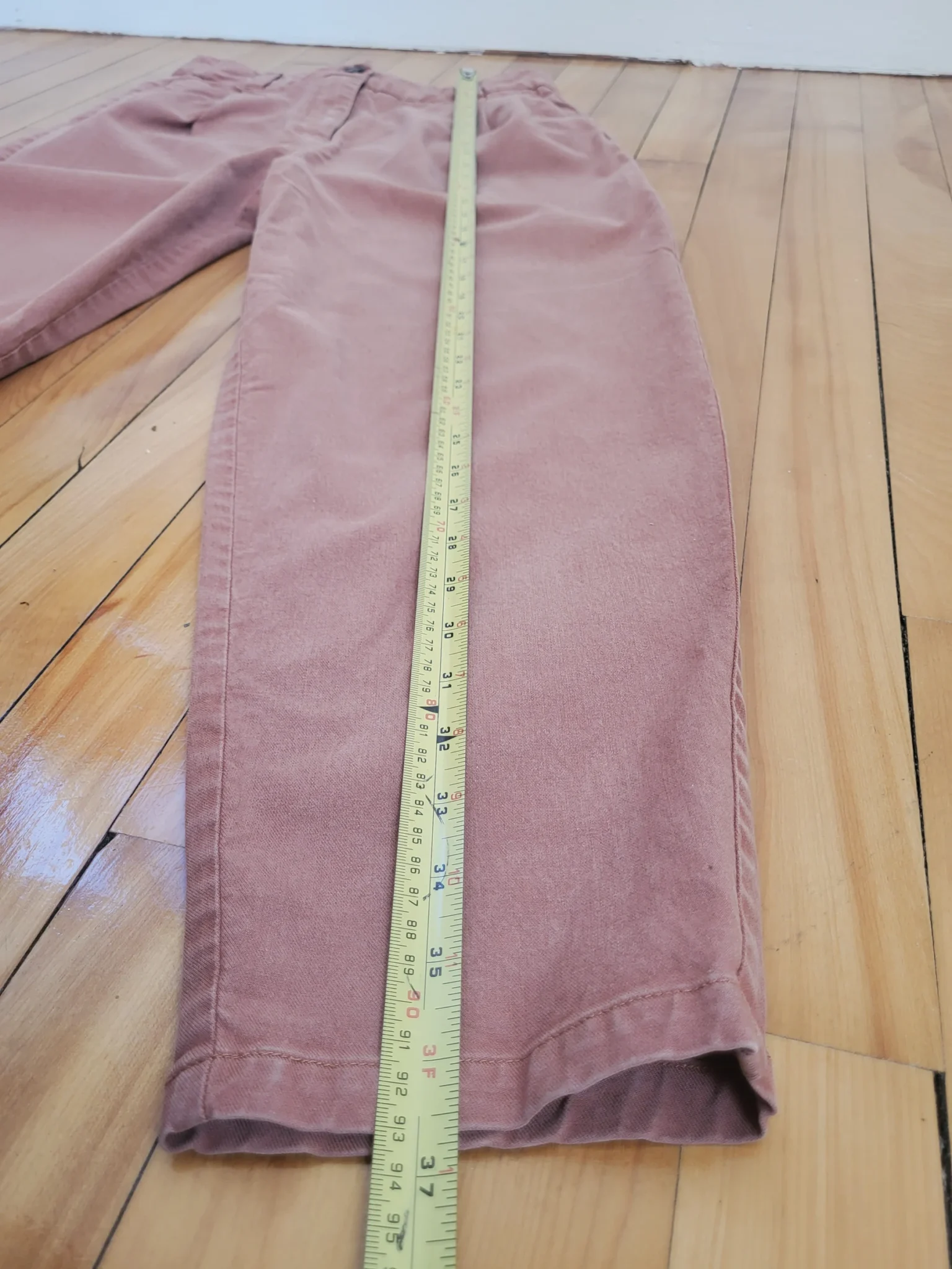 Image for Frank And Oak Amelia Vintage Fit Pants tapered lyocell orange Balloon pants