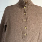 Thumbnail for Tory Burch jumper, size XS, brown, wool and cashmere
