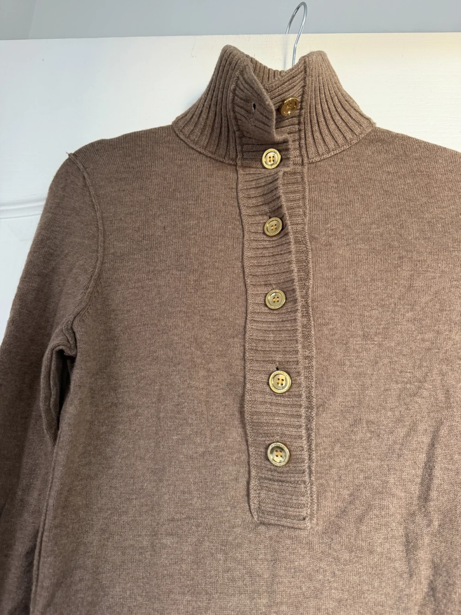 Image for Tory Burch jumper, size XS, brown, wool and cashmere