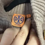 Thumbnail for Tory Burch jumper, size XS, brown, wool and cashmere