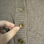 Thumbnail for Tory Burch jumper, size XS, brown, wool and cashmere