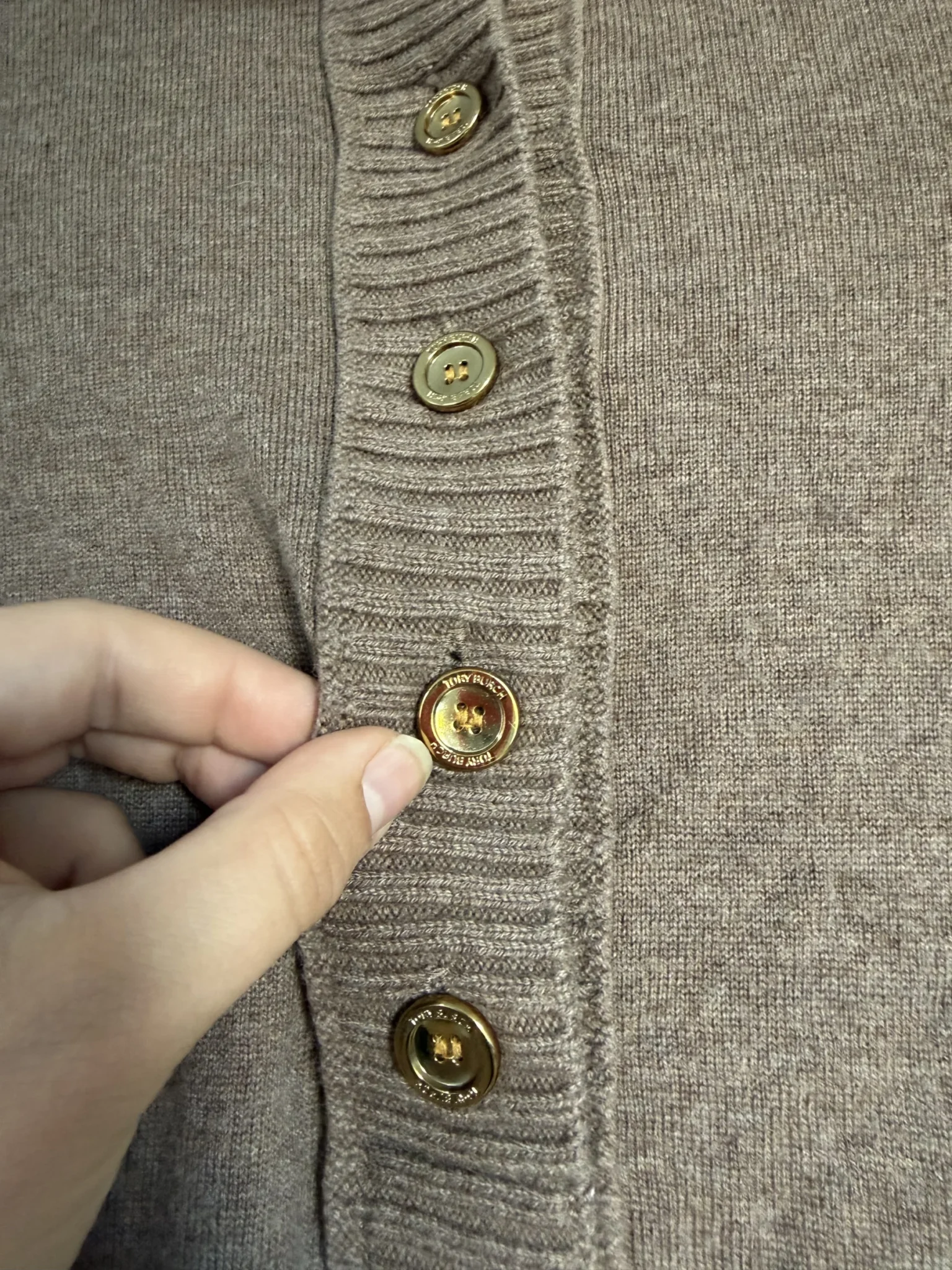 Image for Tory Burch jumper, size XS, brown, wool and cashmere