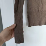 Thumbnail for Tory Burch jumper, size XS, brown, wool and cashmere