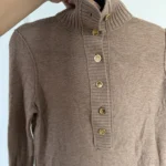 Thumbnail for Tory Burch jumper, size XS, brown, wool and cashmere