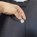 Thumbnail for Top Zara noir et boutons doré taille L