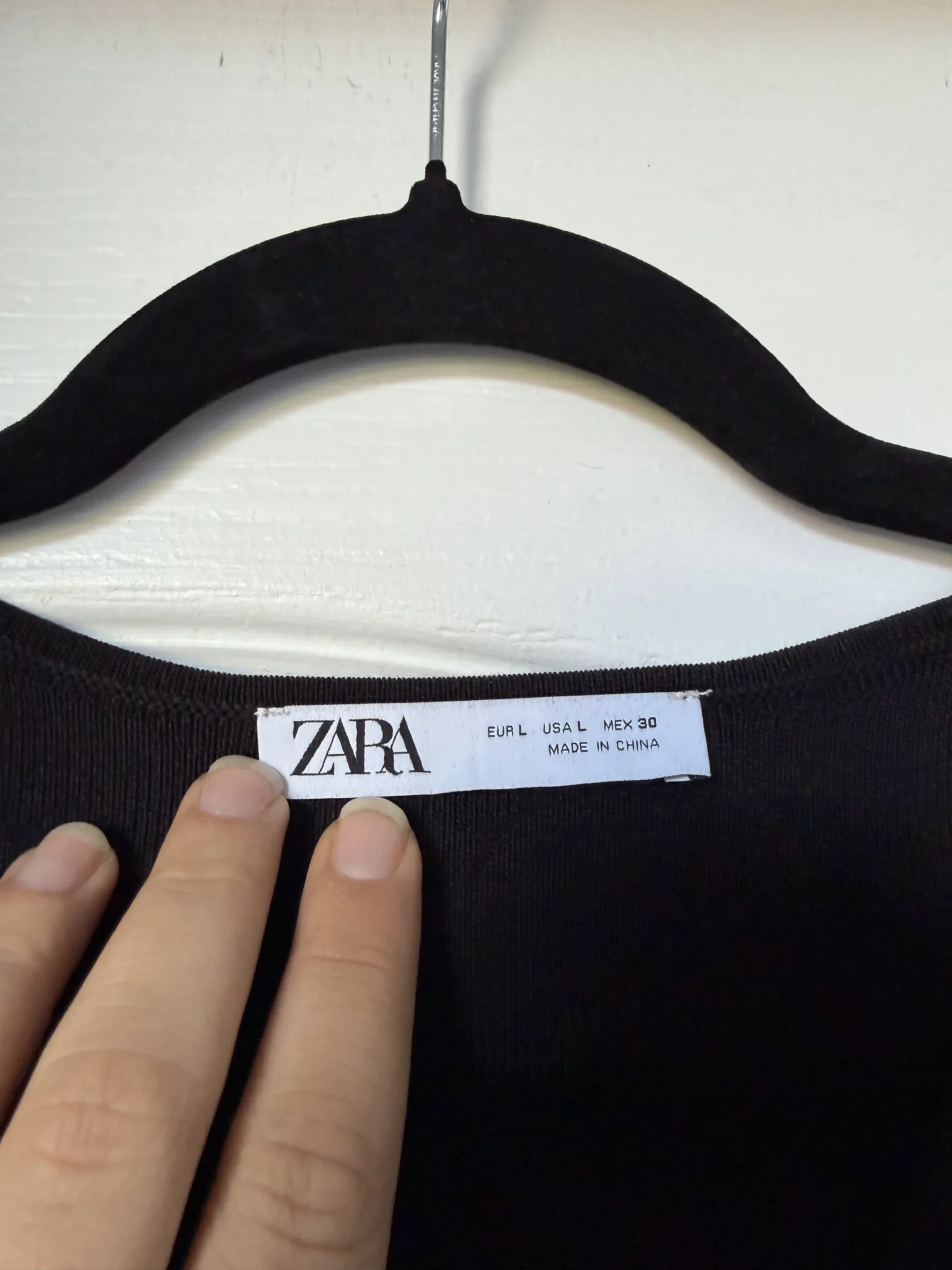Image for Top Zara noir et boutons doré taille L