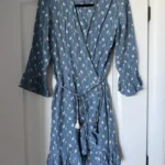 Thumbnail for Faithfull the Brand dress, size L, blue with floral print