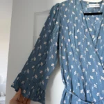 Thumbnail for Faithfull the Brand dress, size L, blue with floral print