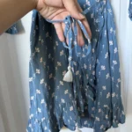 Thumbnail for Faithfull the Brand dress, size L, blue with floral print