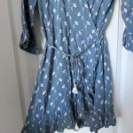 Thumbnail for Faithfull the Brand dress, size L, blue with floral print