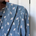 Thumbnail for Faithfull the Brand dress, size L, blue with floral print