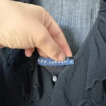 Thumbnail for Ralph Lauren silk and cotton blouse, size 6, black