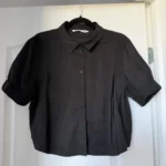 Featured thumbnail for Black short-sleeved Zara shirt