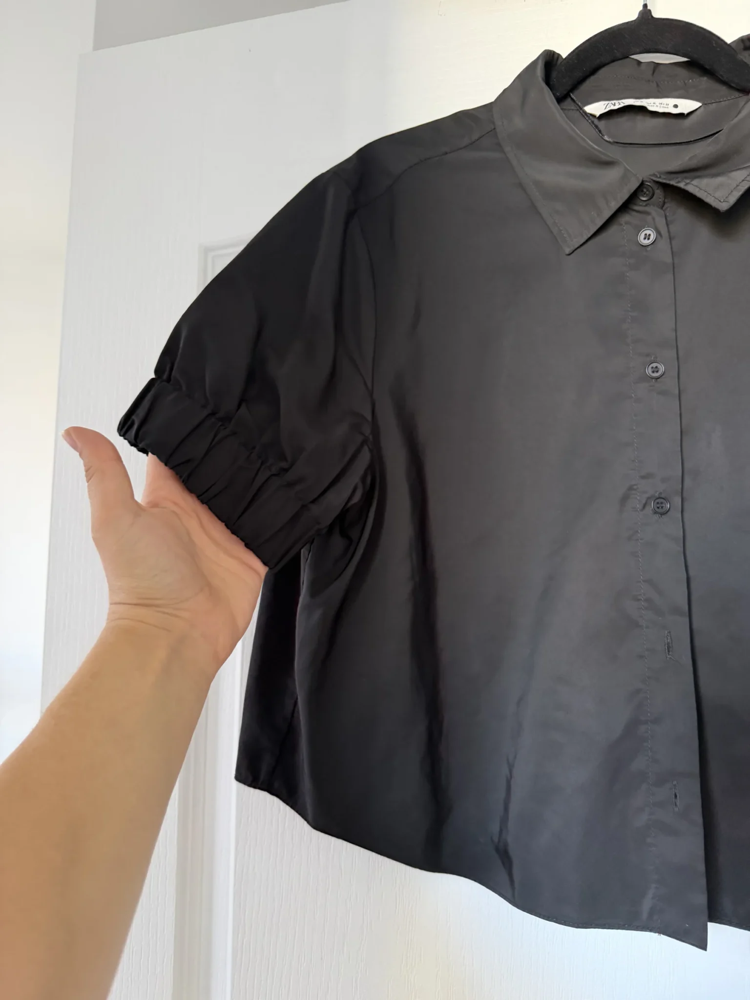Image for Black short-sleeved Zara shirt