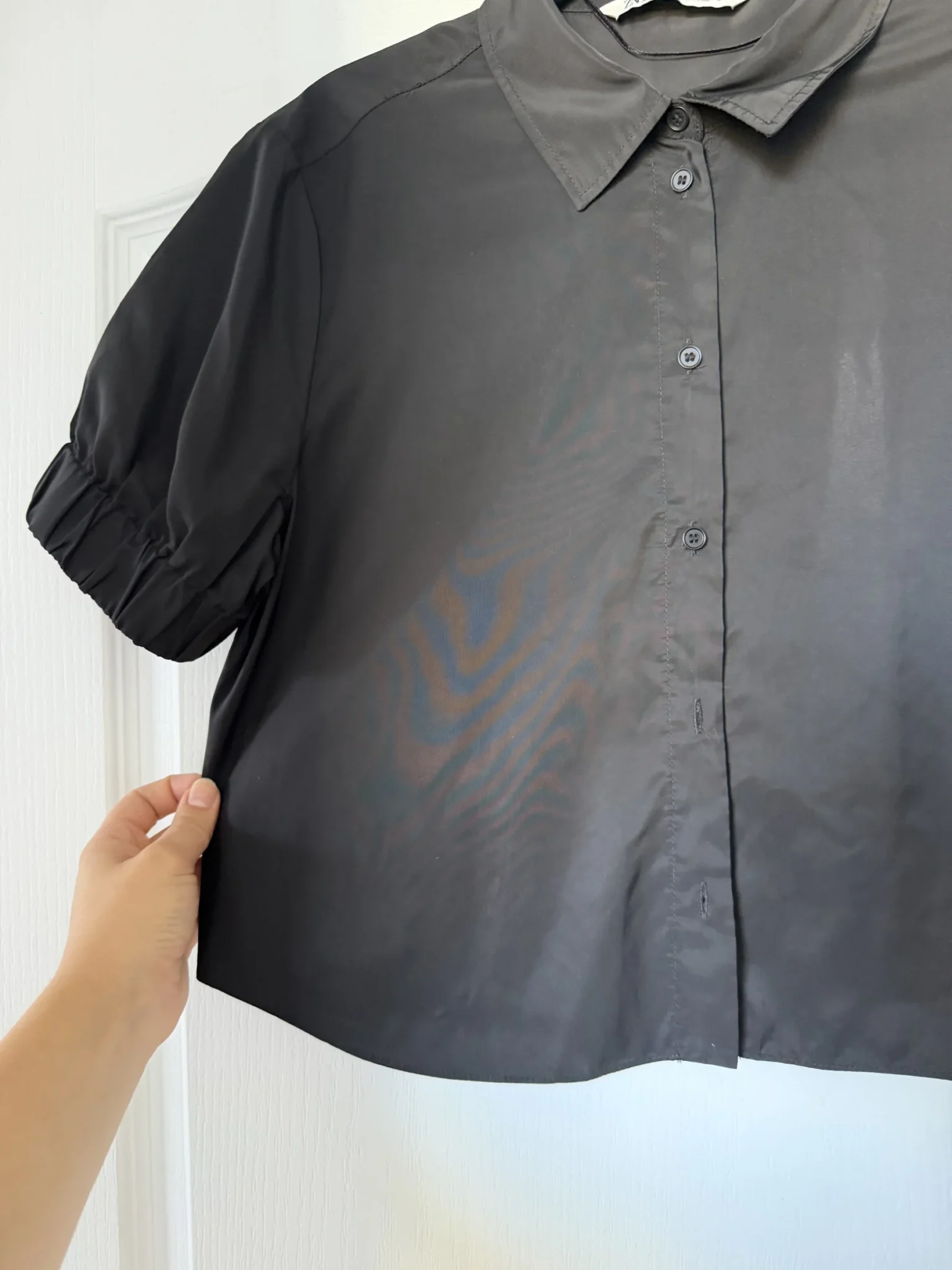 Image for Black short-sleeved Zara shirt
