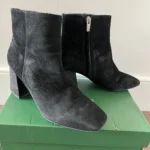 Thumbnail for Black suede ankle boots
